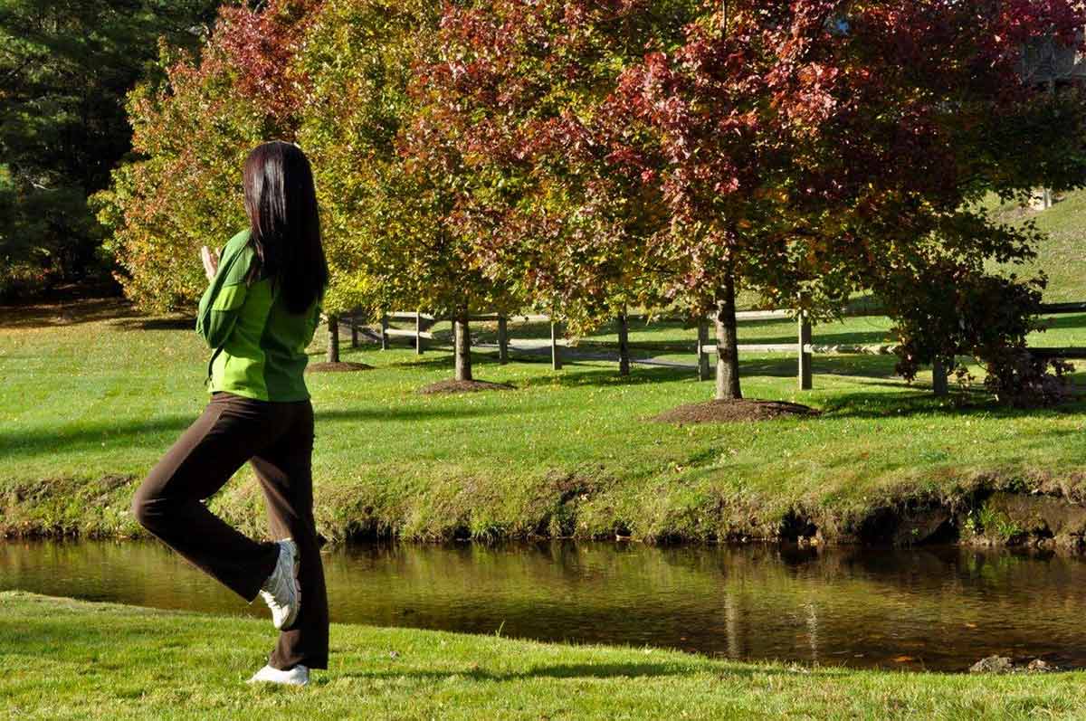 Taking a Yoga Class at the Botanical Garden - Casacol