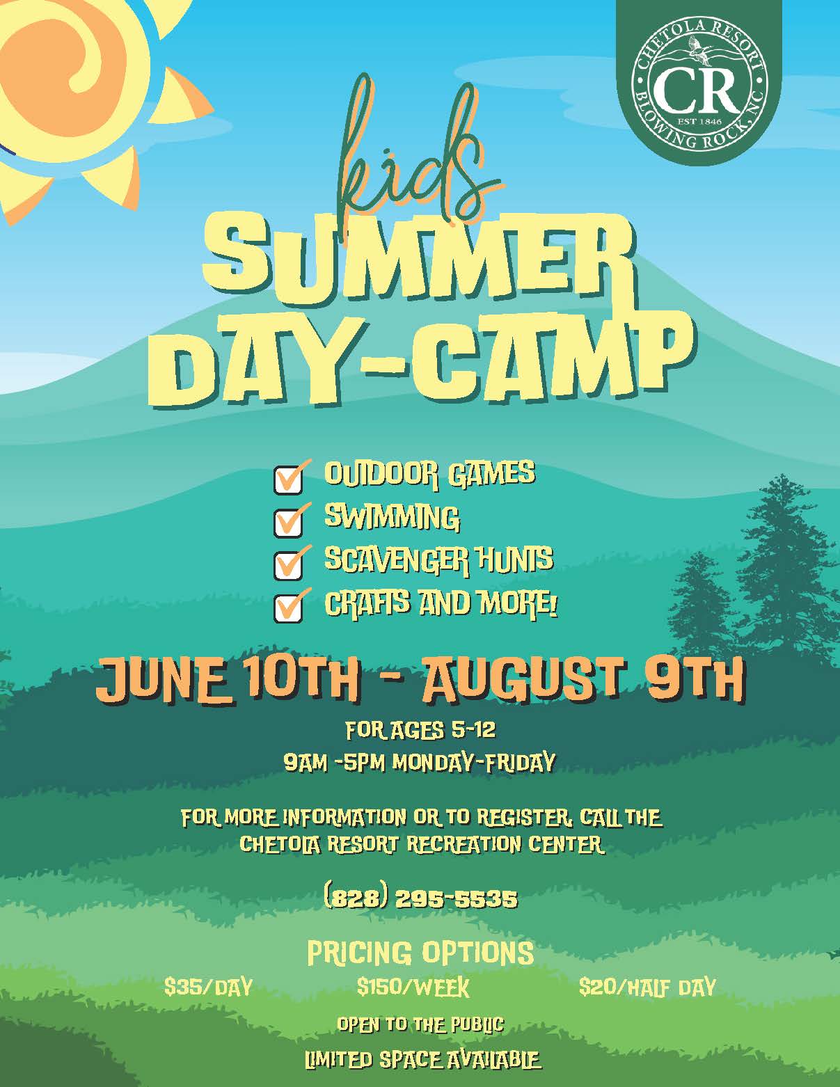 2024 Summer Camp Flyer 2