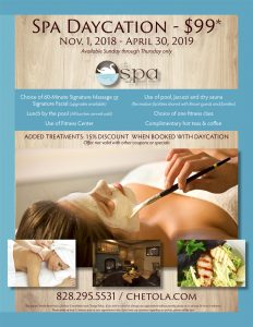 Spa Daycation 2018-19