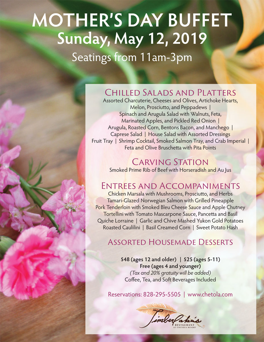 Mothers Day Buffet 2019