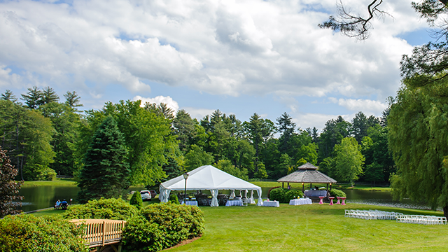 white pavilion tent