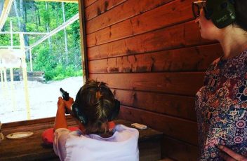 women pistol shooting